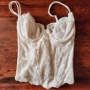 Vintage Victorias Secret Bustier 34C Underwire